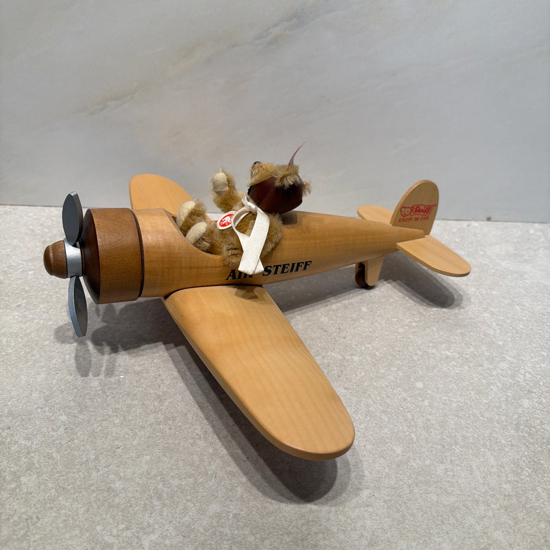 Steiff 038259 Bear with Plane