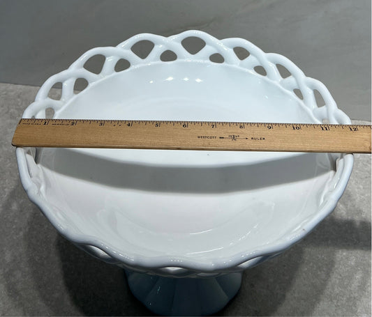 Milkglass Pedestal Dish