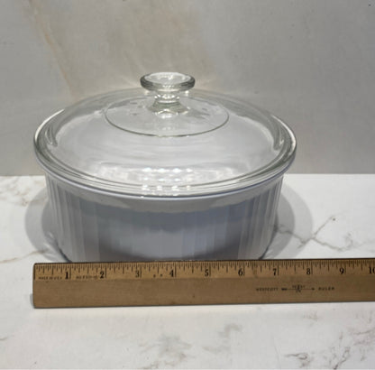 Covered Corning Ware Bowl