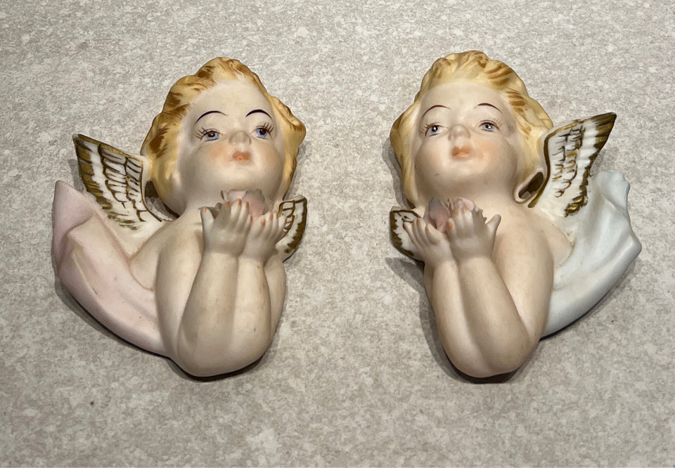 Set of 2 Tilso Wall Cherubs