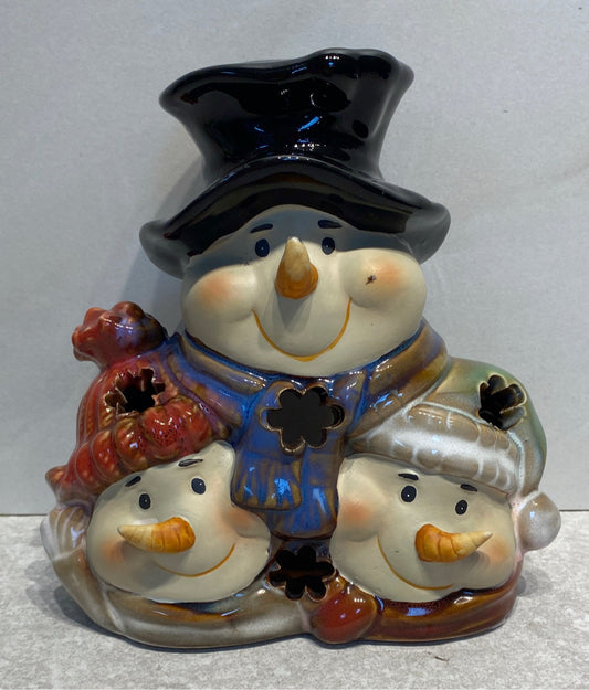 Snowman Candleholder
