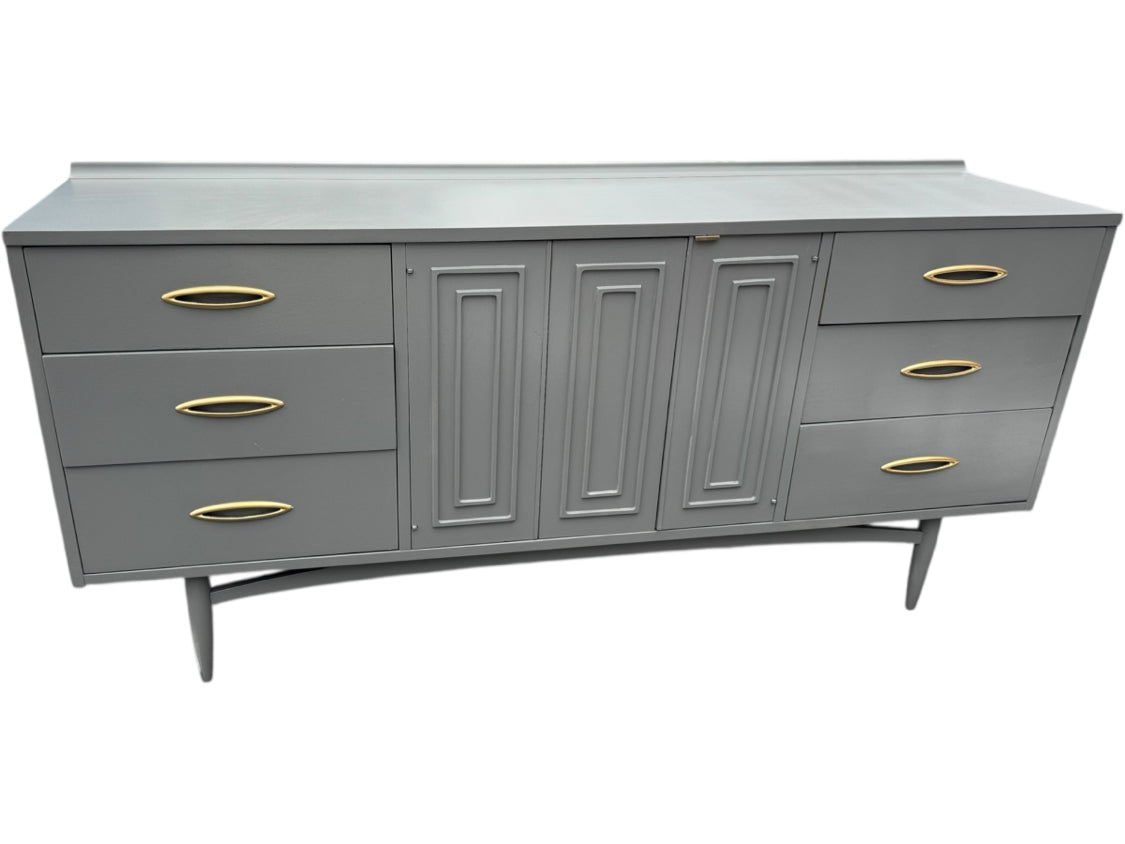 Gray MCM Long Dresser