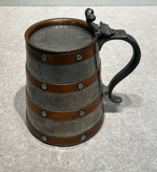 Pewter and Copper Stein