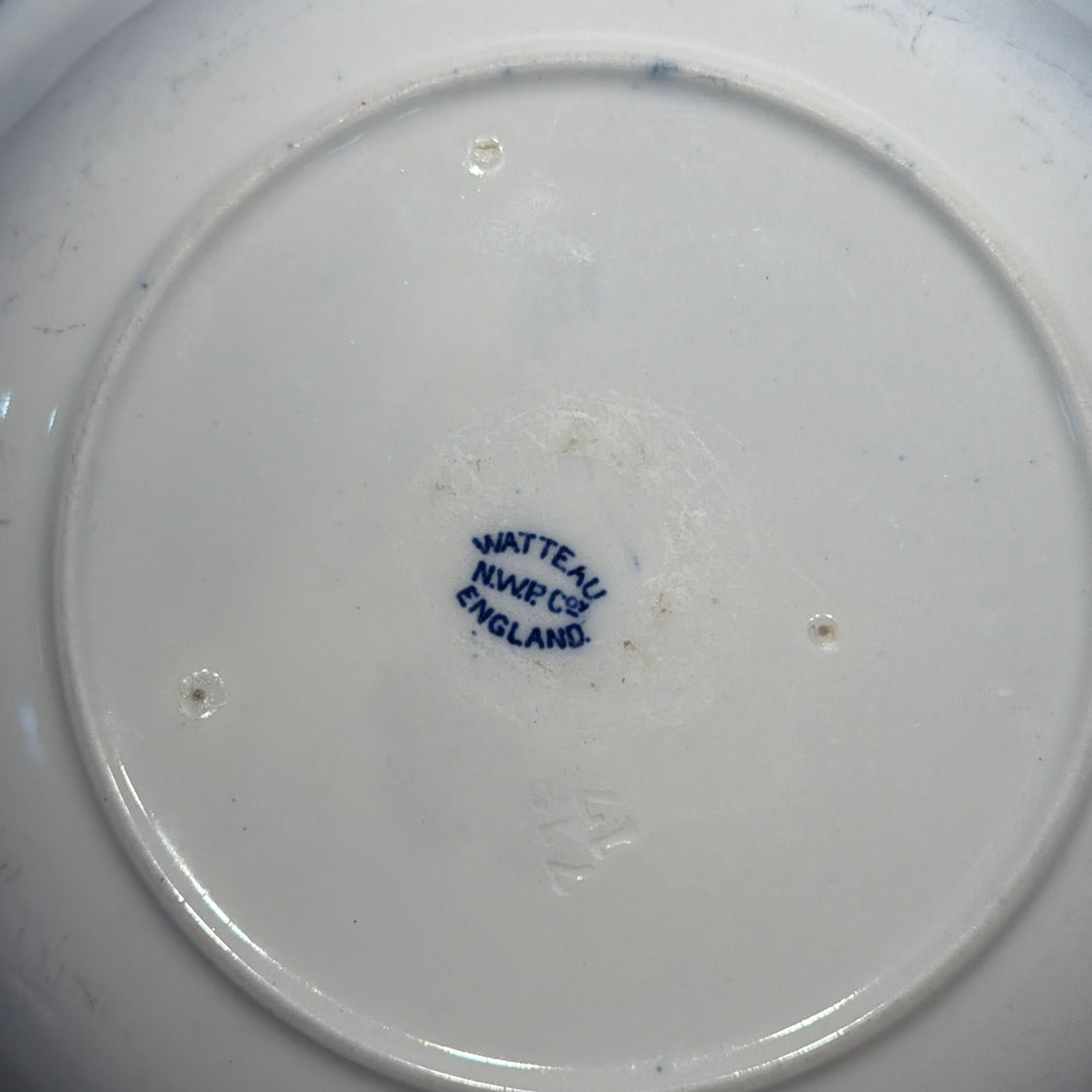 Old Watteau Blue Bowl