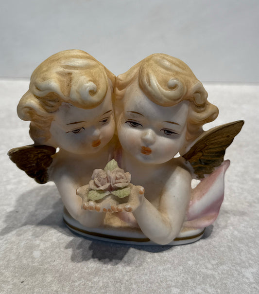 Vintage Tilso Double Cherubs
