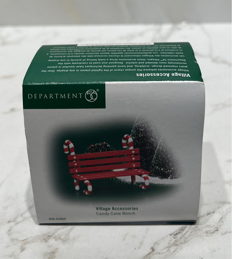 Dept. 56 candy Cane Bench