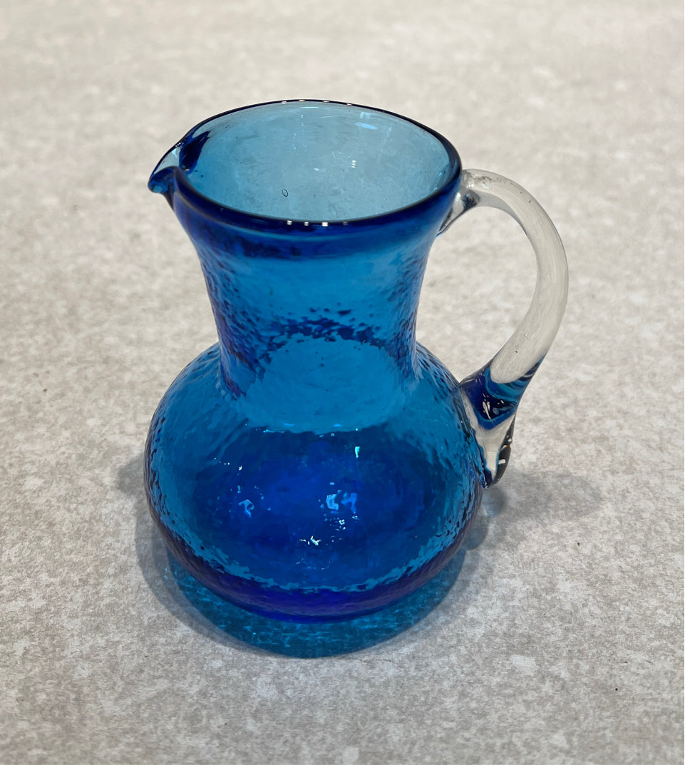 Crackle Glass Pitcher