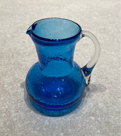 Crackle Glass Pitcher