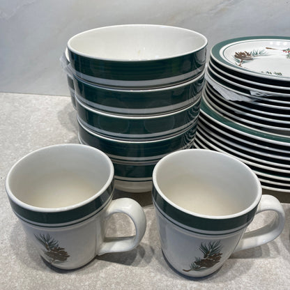 L.L. Bean Evergreen Dinnerware Set