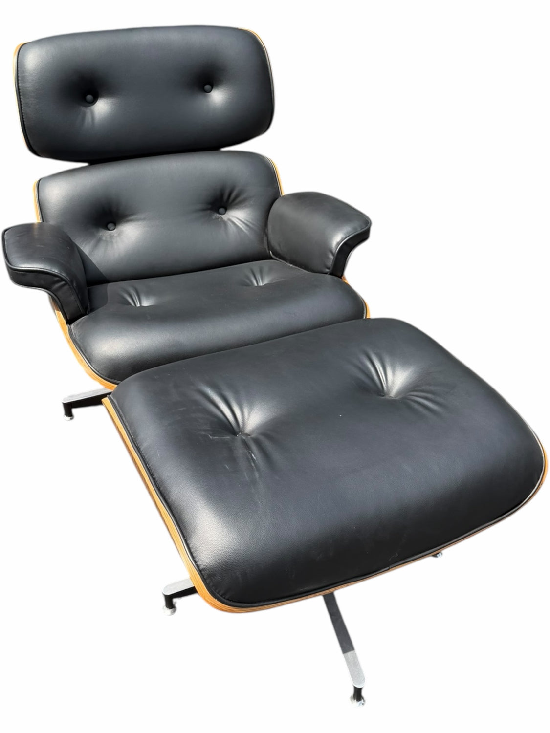MCM Style Chair And Ottoman