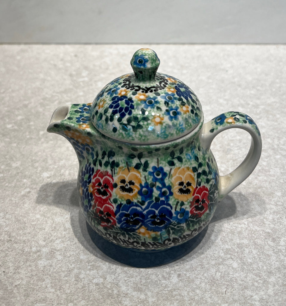 Polish Pottery Mini Teapot
