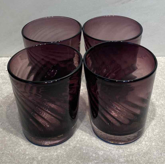 Set of 4 Purple Glasses
