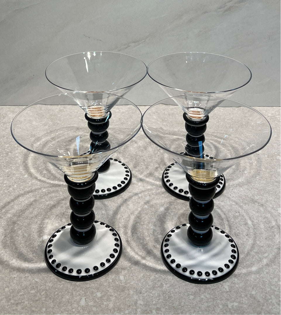 Set of 4 Martini Glasses