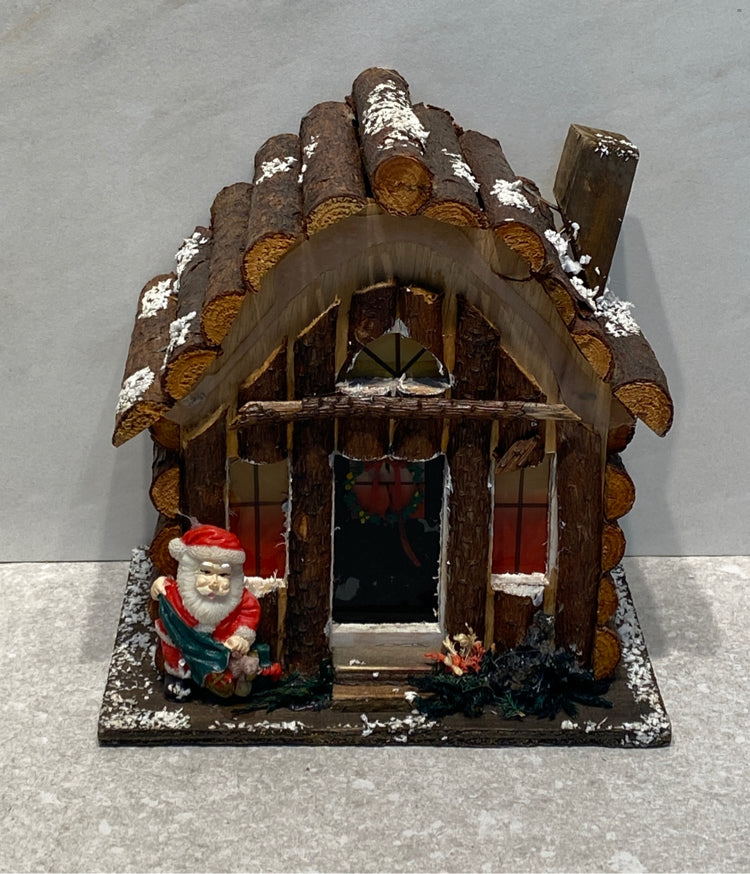 Vintage House with Santa