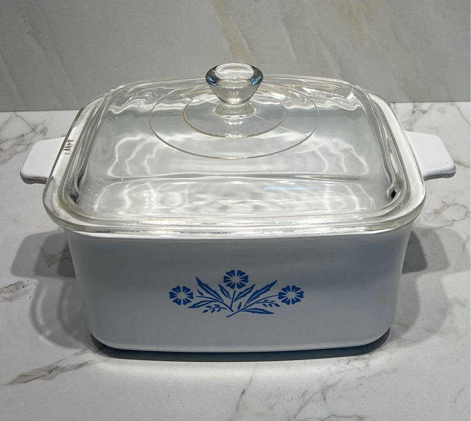 Covered Corning Ware Bowl