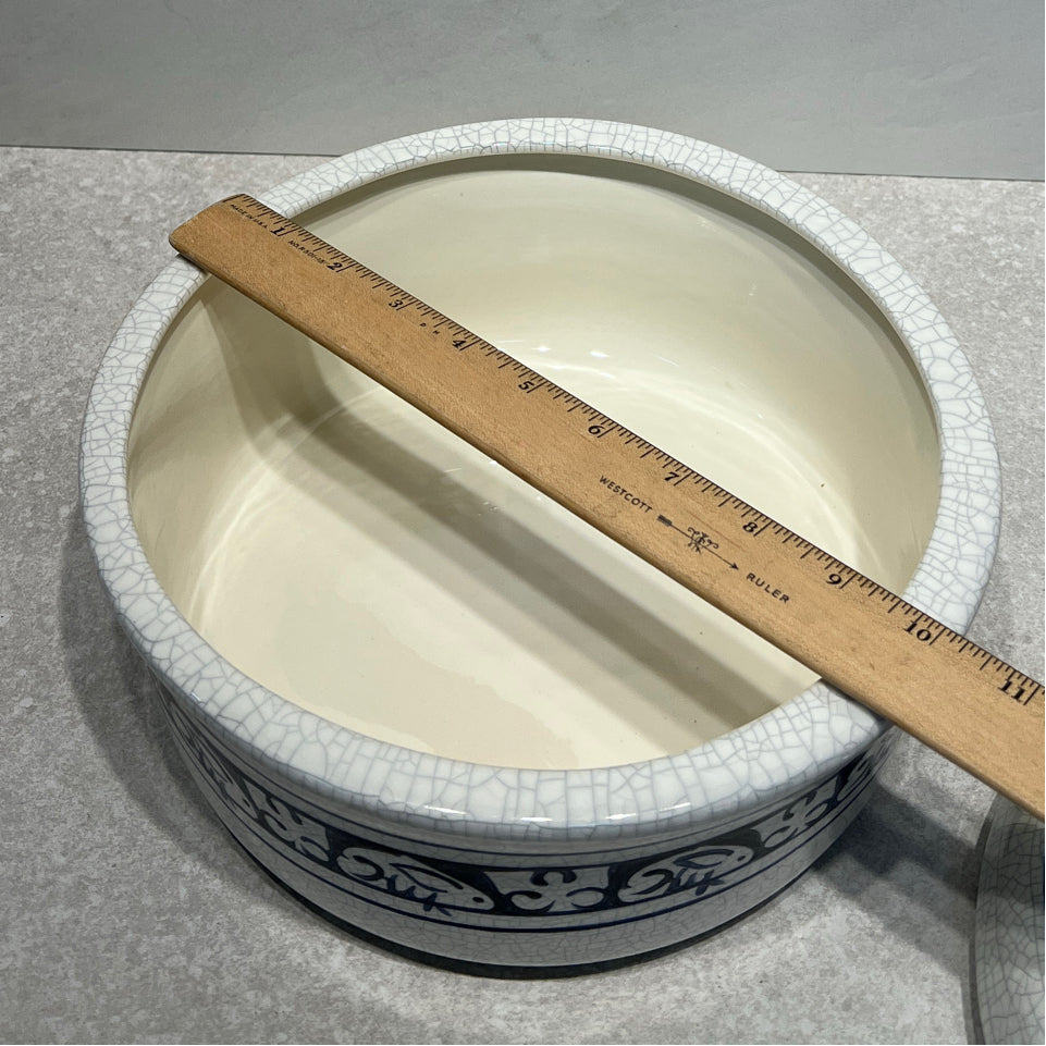 Dedham Pottery Covered Bowl