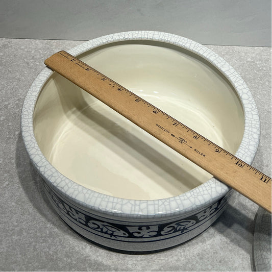 Dedham Pottery Covered Bowl