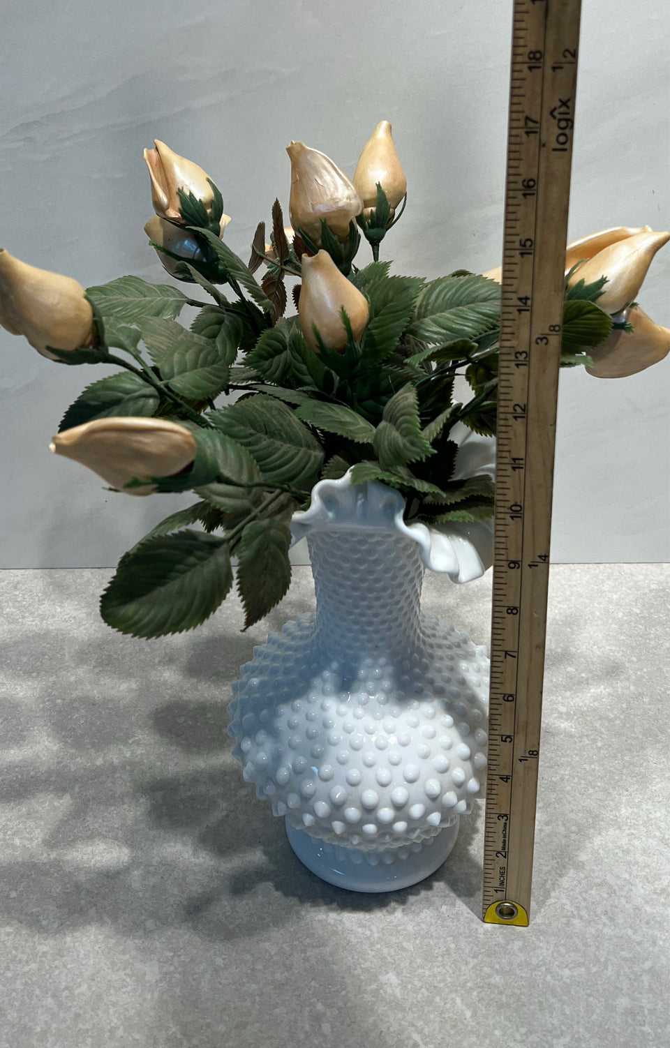 Fenton Vase with Flowers