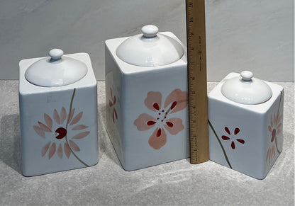 3 Piece Corelle COvered Jar Set