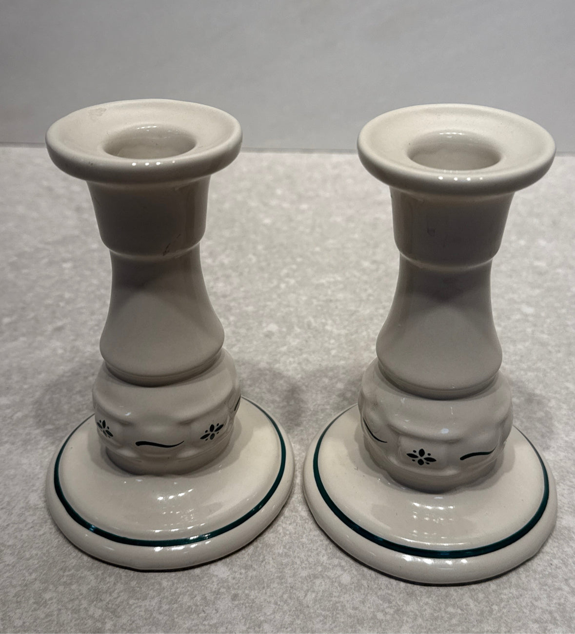 Longaberger - Pair of Candleholders