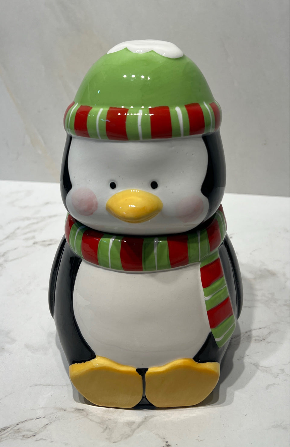 Penguin Covered Jar