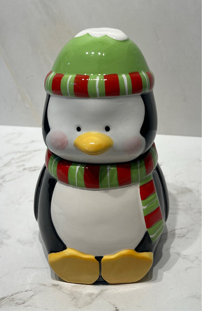 Penguin Covered Jar