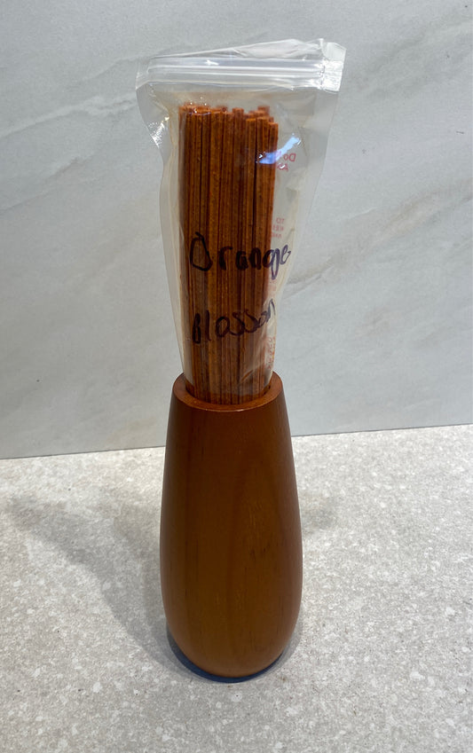 Wood Vase With Orange Blossom Scent