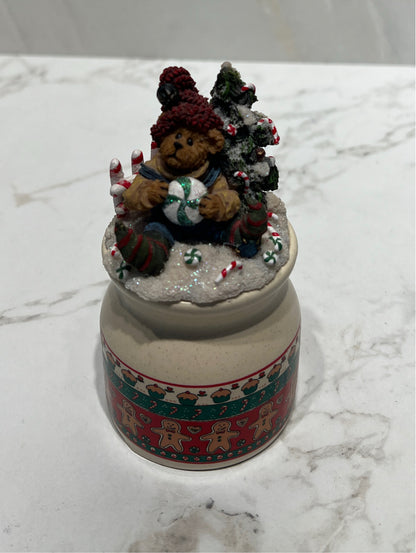 Christmas Covered Jar