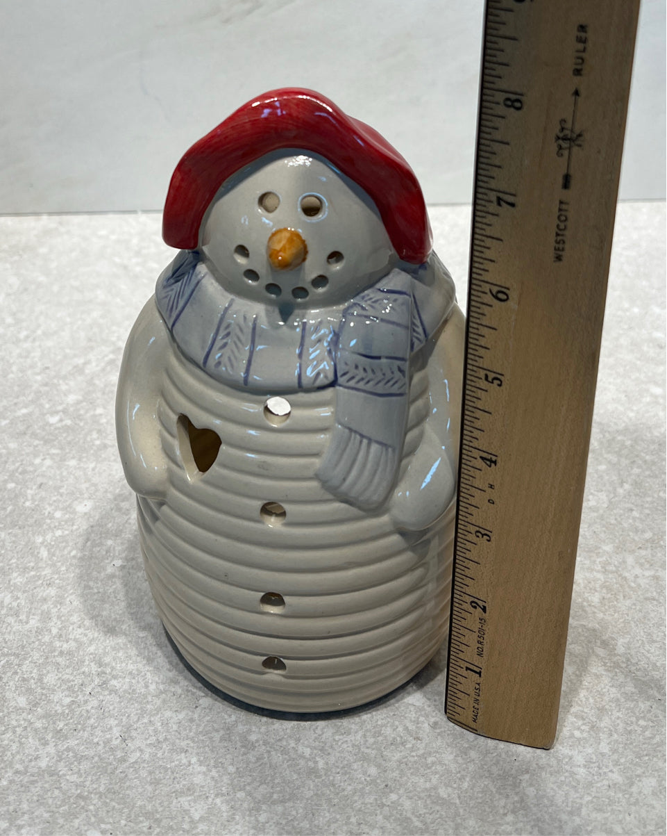 Snowman Candle Holder
