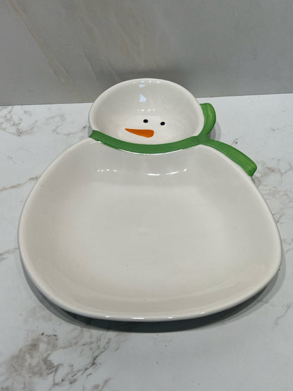 Snowman Dish