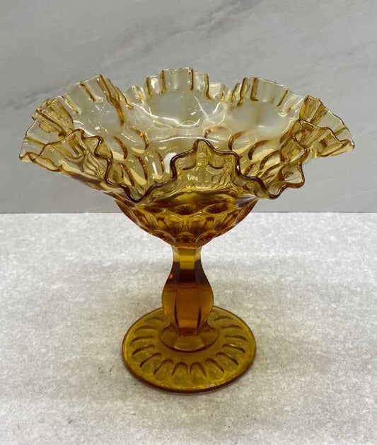 Fenton Thumbprint Compote