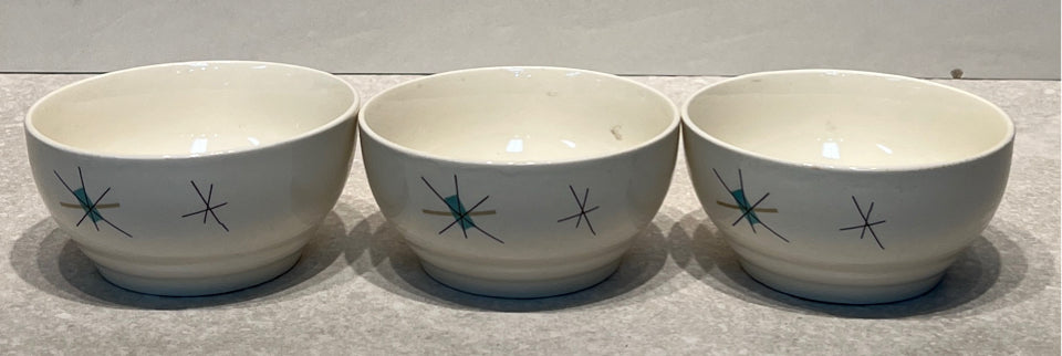 Set of 3 Atomic Starburst Bowls