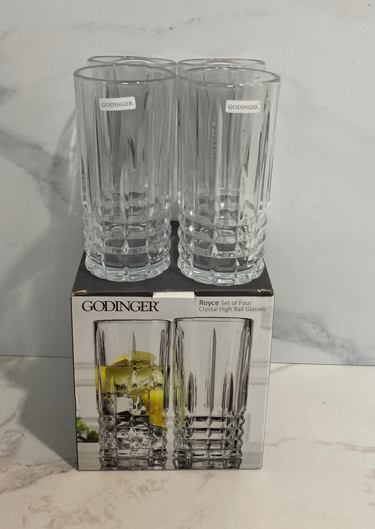 Set of 4 Godinger Glasses