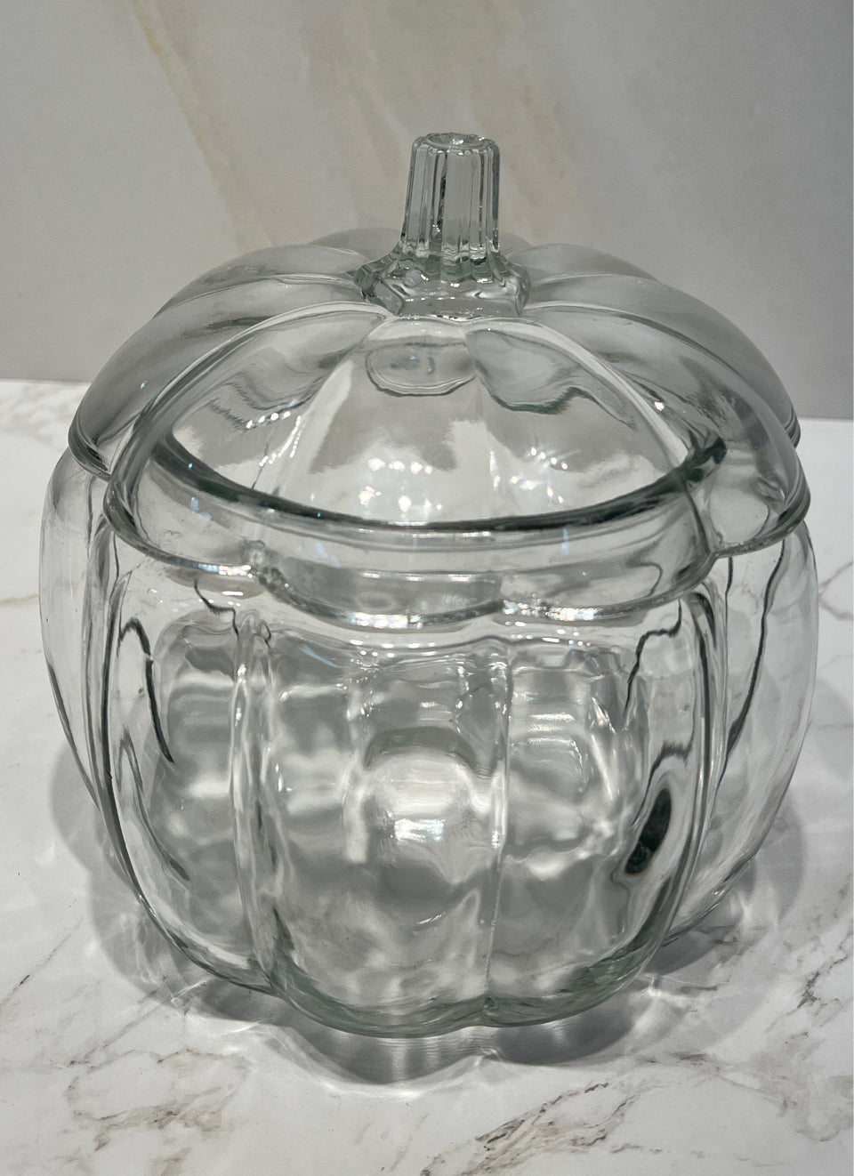 Covered Pumpkin Jar