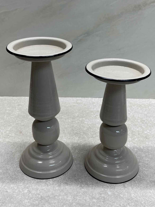 Pair of candleholders