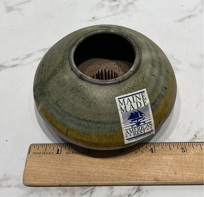 Pottery Vase with Frog