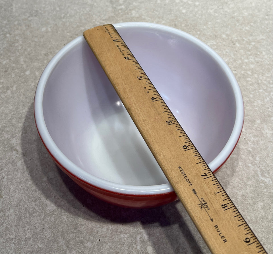 Pyrex Red Bowl - as is