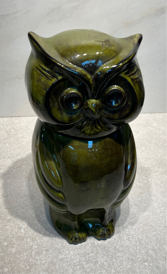 Covered Owl Covered Jar