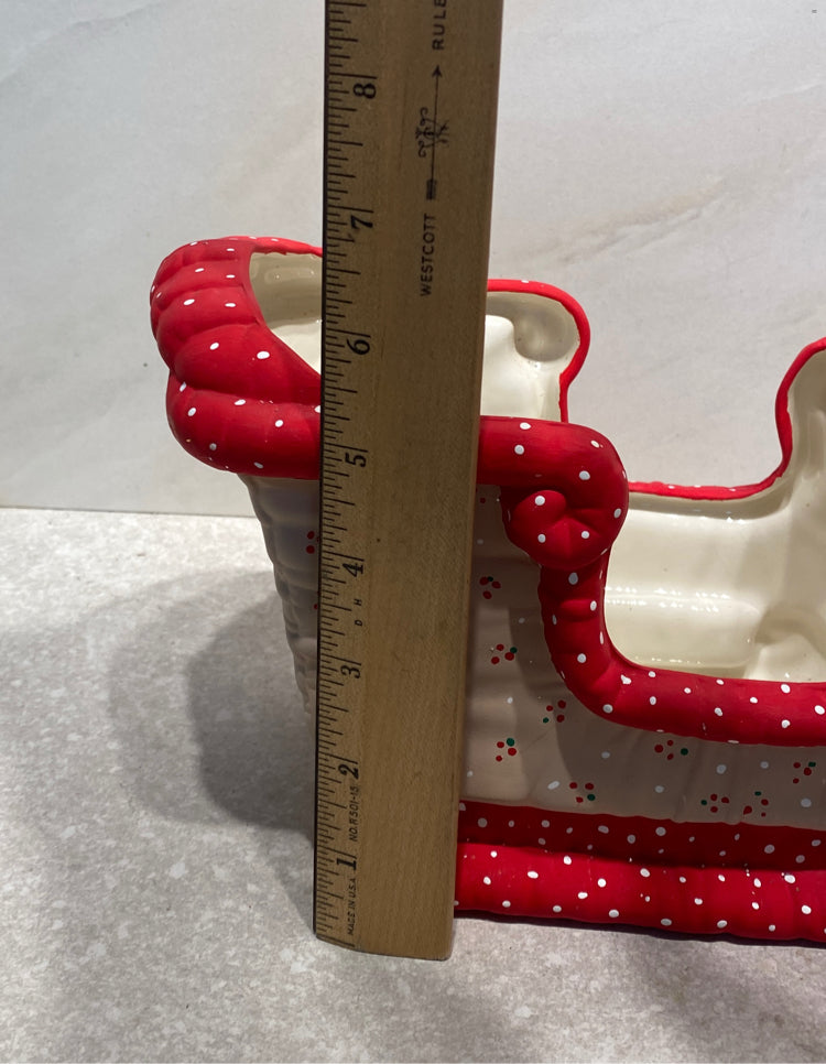 Vintage Deer and Sleigh