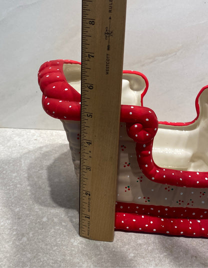 Vintage Deer and Sleigh