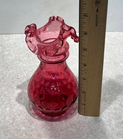 Cranberry Fenton  Vase