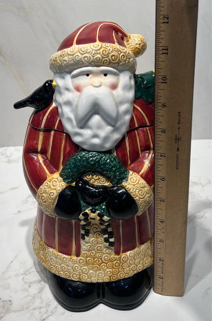 Debbie Mumm Santa Cookie Jar