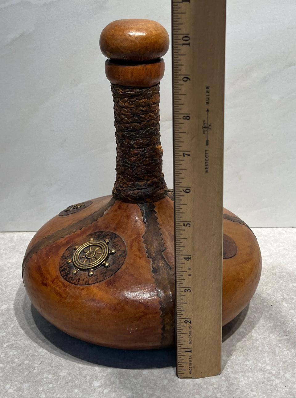 Genuine Leather Italy Decanter