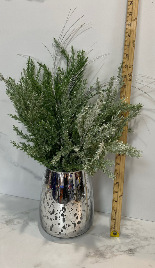 Vase with Artificial Decor