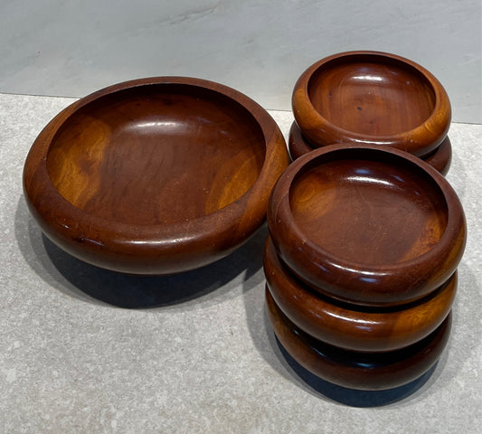 Wooden Salad Bowl Set