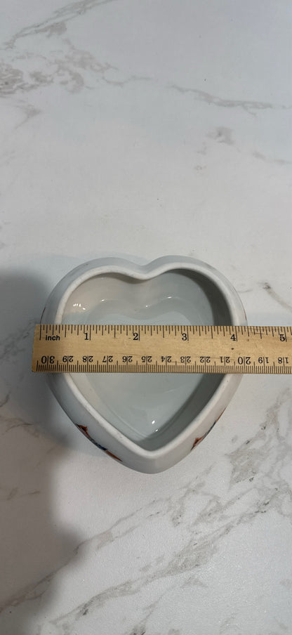 Limoges Heart Trinket Box