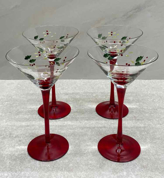 Set of 4 Martini Glasses