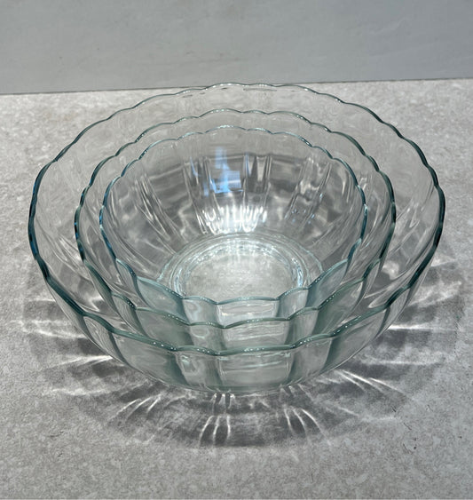 Set of 3 Glass Bowls