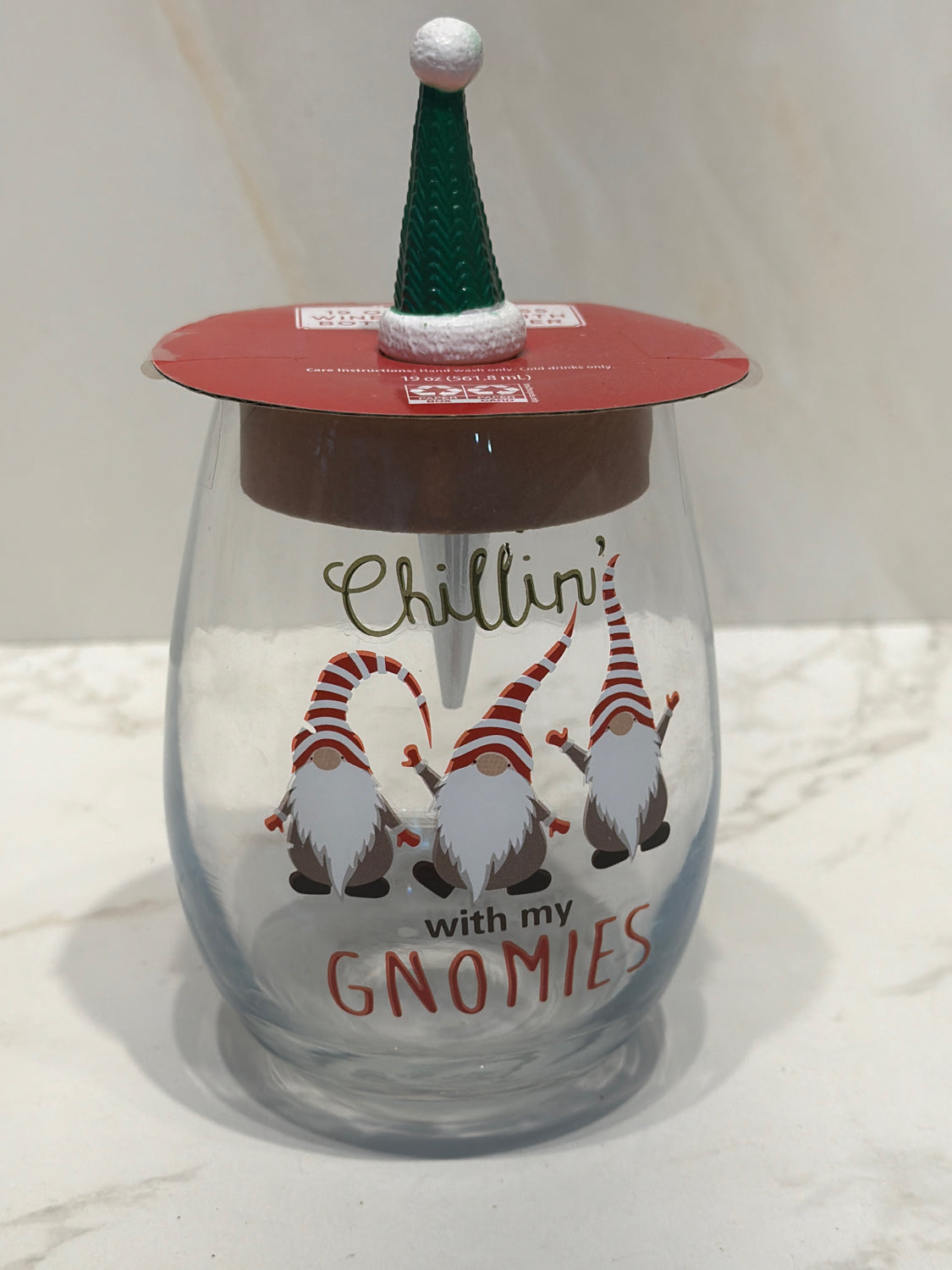 Glass with Bottle Stopper