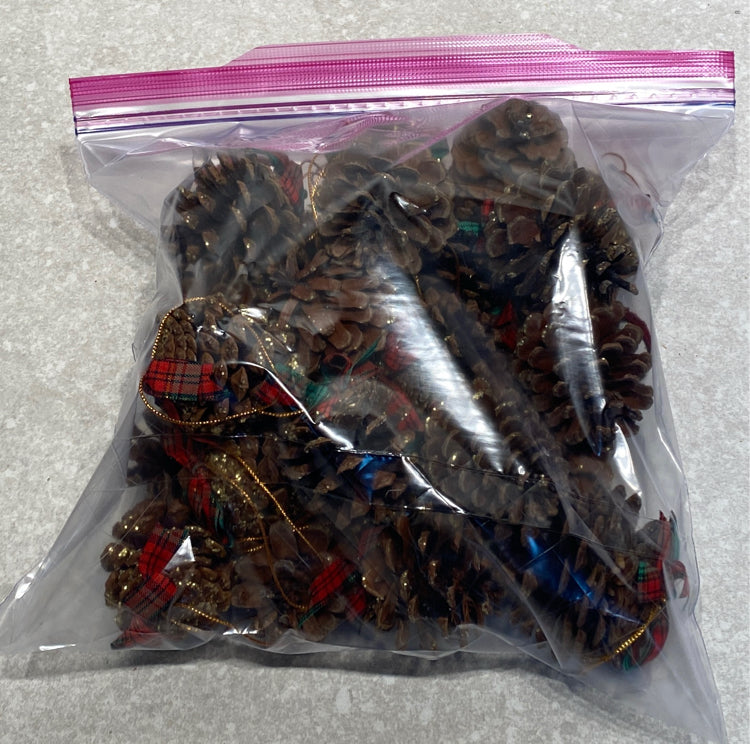Bag of Pine Cone Ornaments